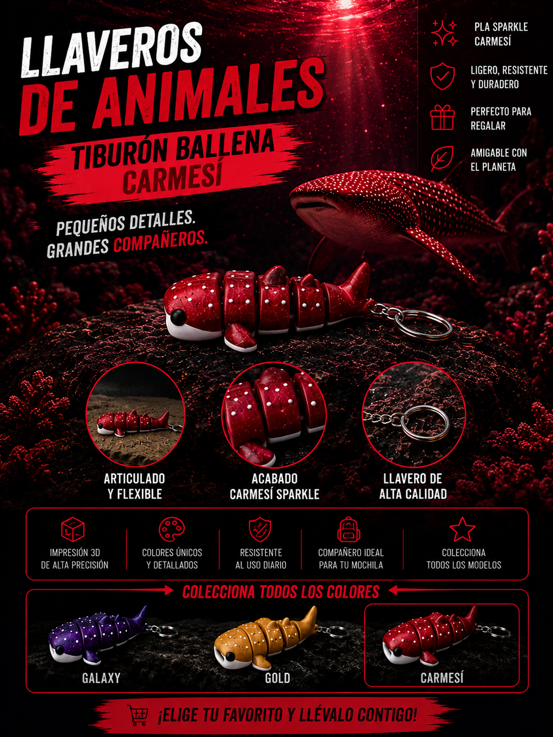 Tiburón Ballena Carmesí