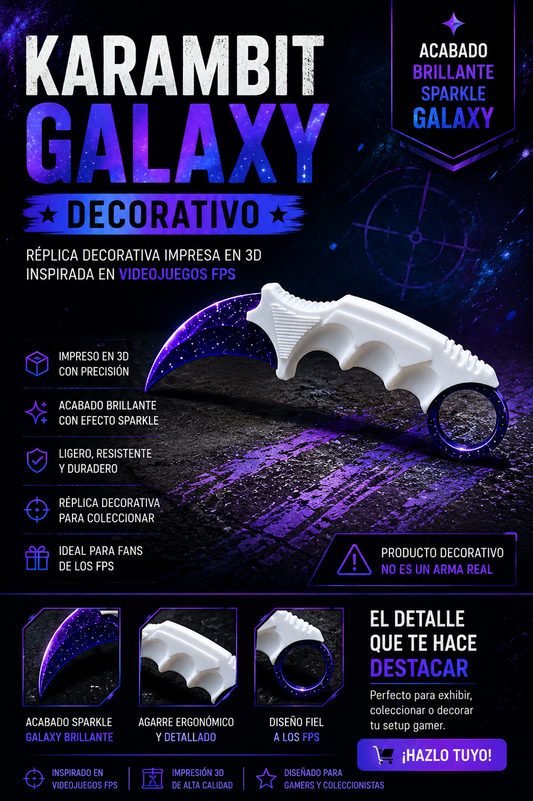 Karambit Galaxy Decorativo